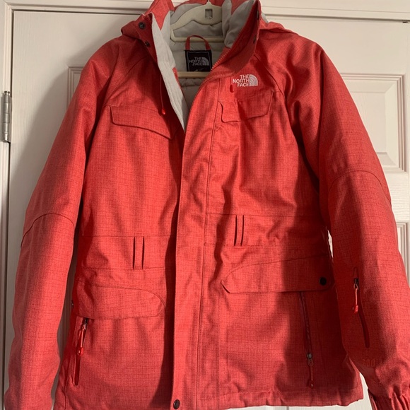 The North Face Gray and Red Jacket - Picture 1 of 2